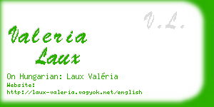valeria laux business card