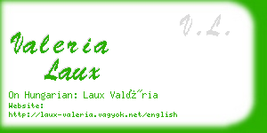 valeria laux business card